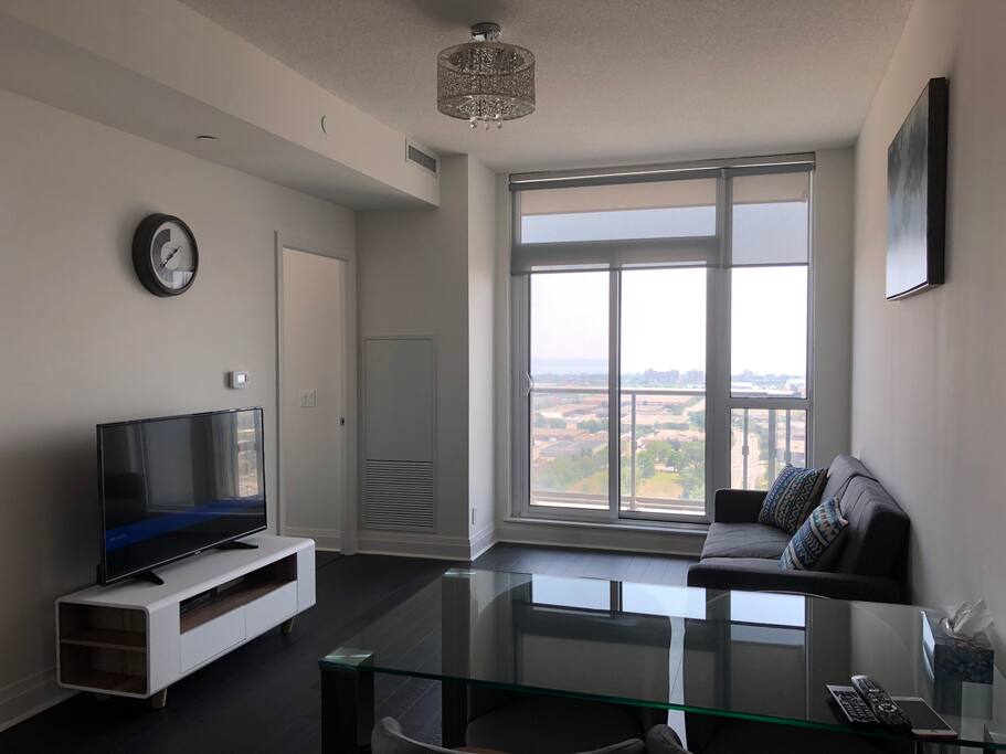 Living Room with 49 inch TV