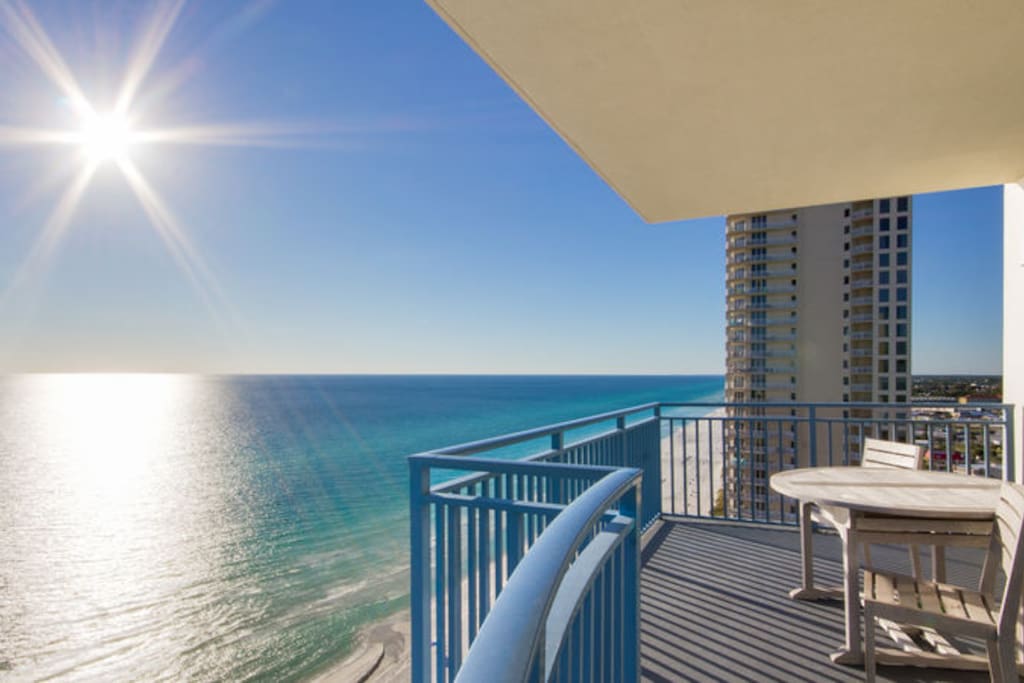 Step right out on to your expansive balcony with ample seating for everyone