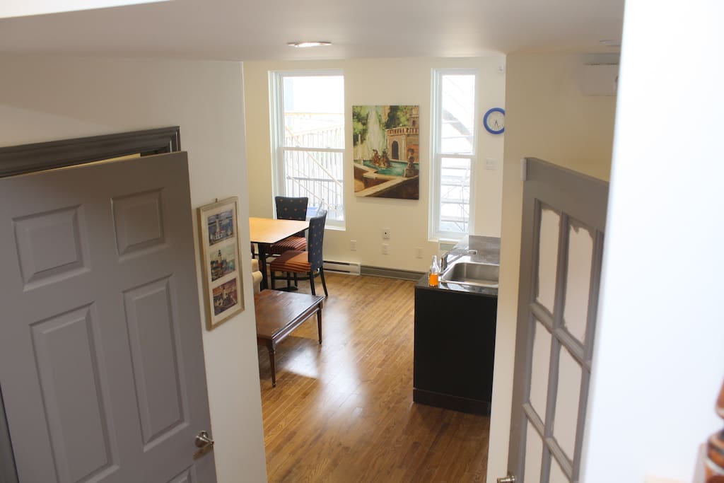 View from staircase