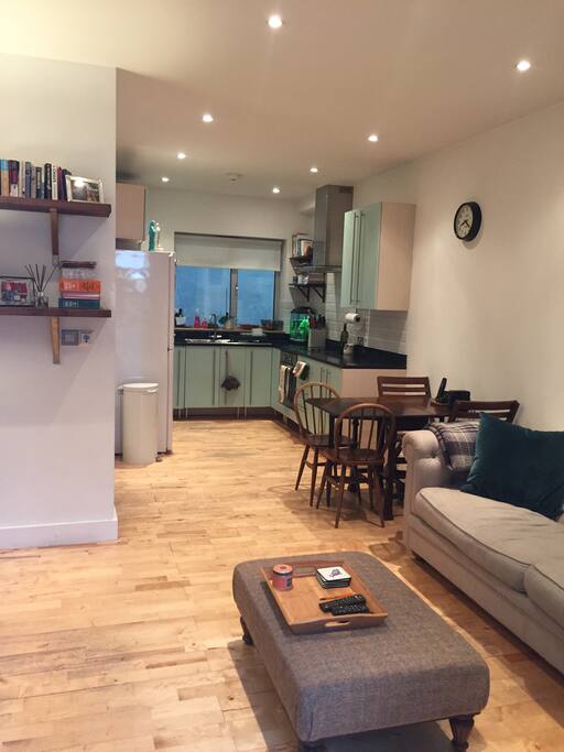 Downstairs kitchen/living area