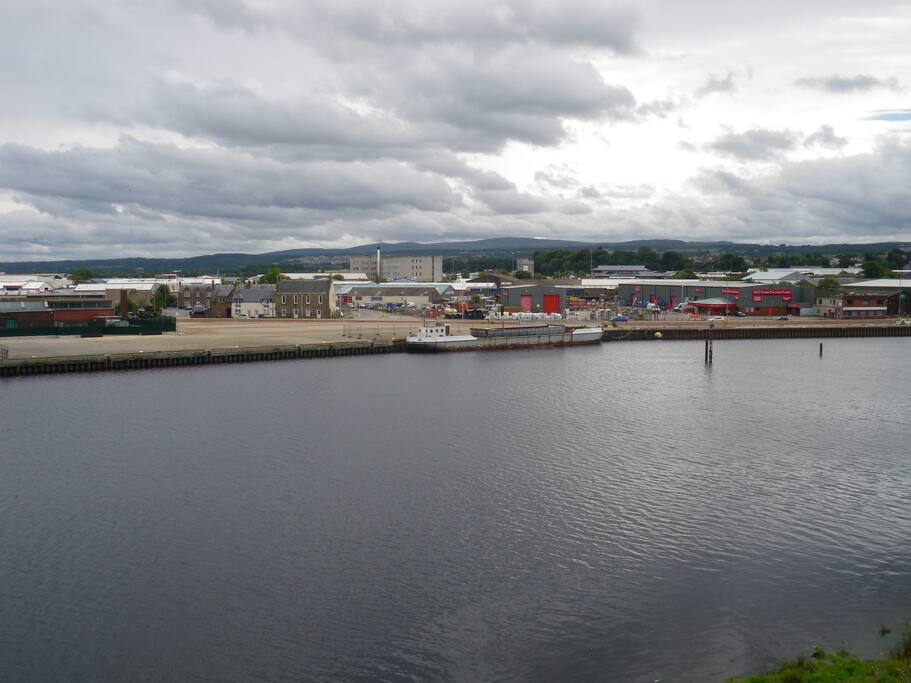 View across the river.