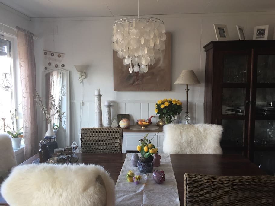 The dining room