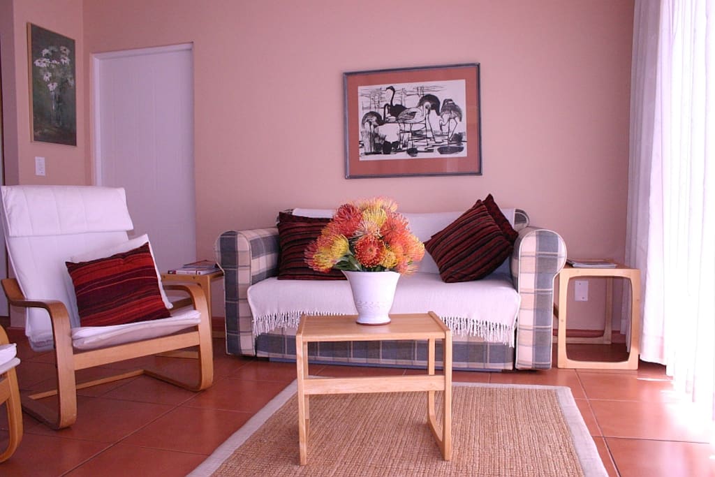 Lounge with sleeper couch
