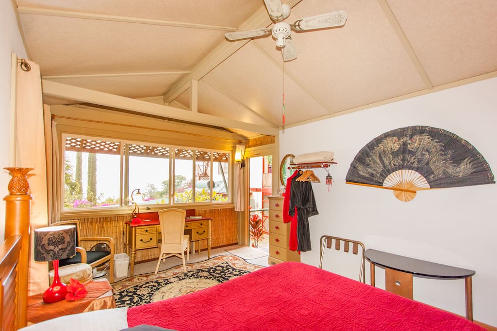 Interior Dragon's Nest facing the ocean view and front door