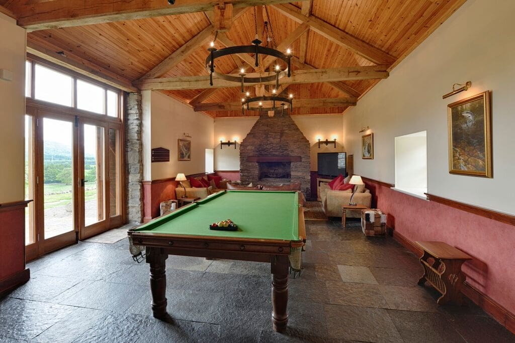 Billiard Table and Sitting Room