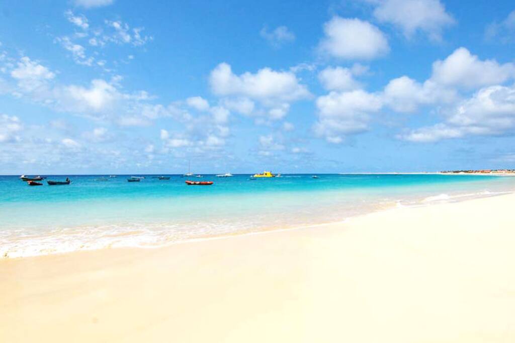 cape verde sal service Santa maria beach just across the street