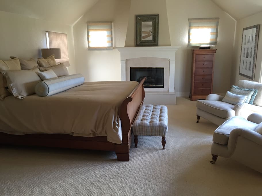 Master Bedroom Suite with gas fireplace