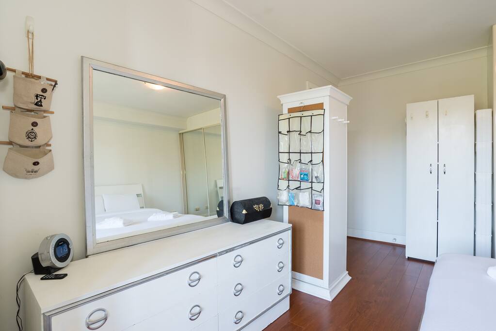 Lots of space all around the apartment for your personal items