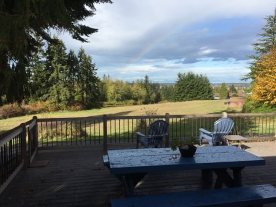 Rainbow from front deck.
