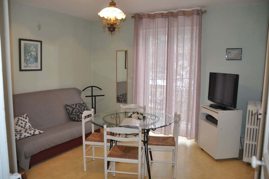 Salle de séjour avec canapé-lit Appartement n°4