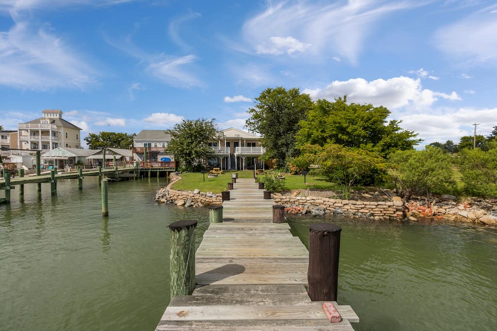 View from private dock