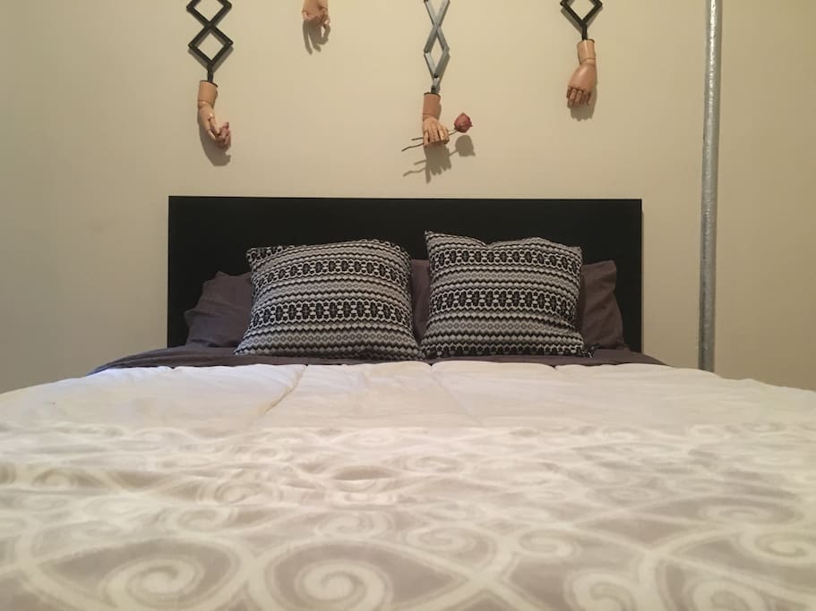 Comfortable full size bed