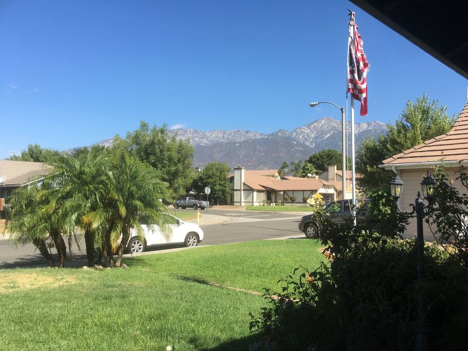 View from the front door and front bedroom