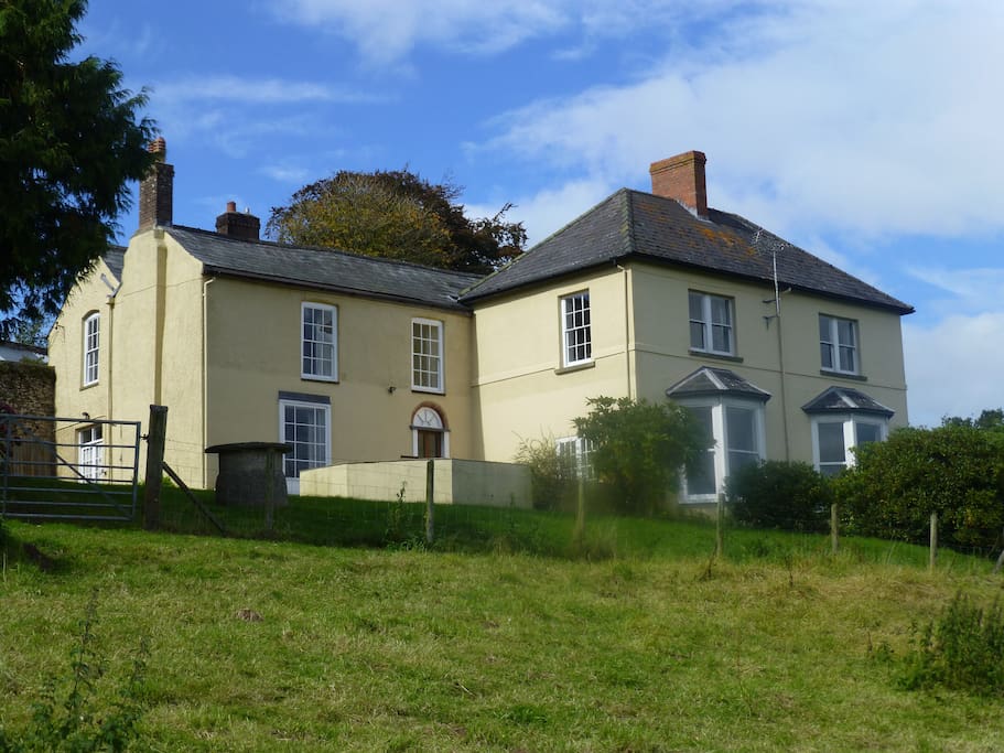 Newton Lodge from the field