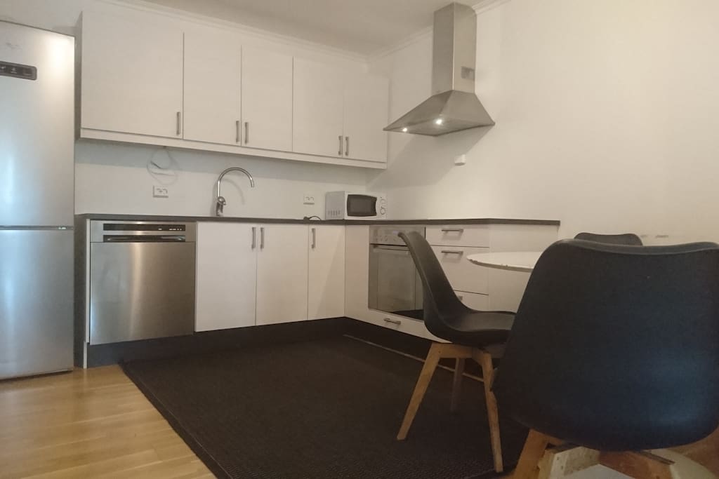 Kitchen with dining table