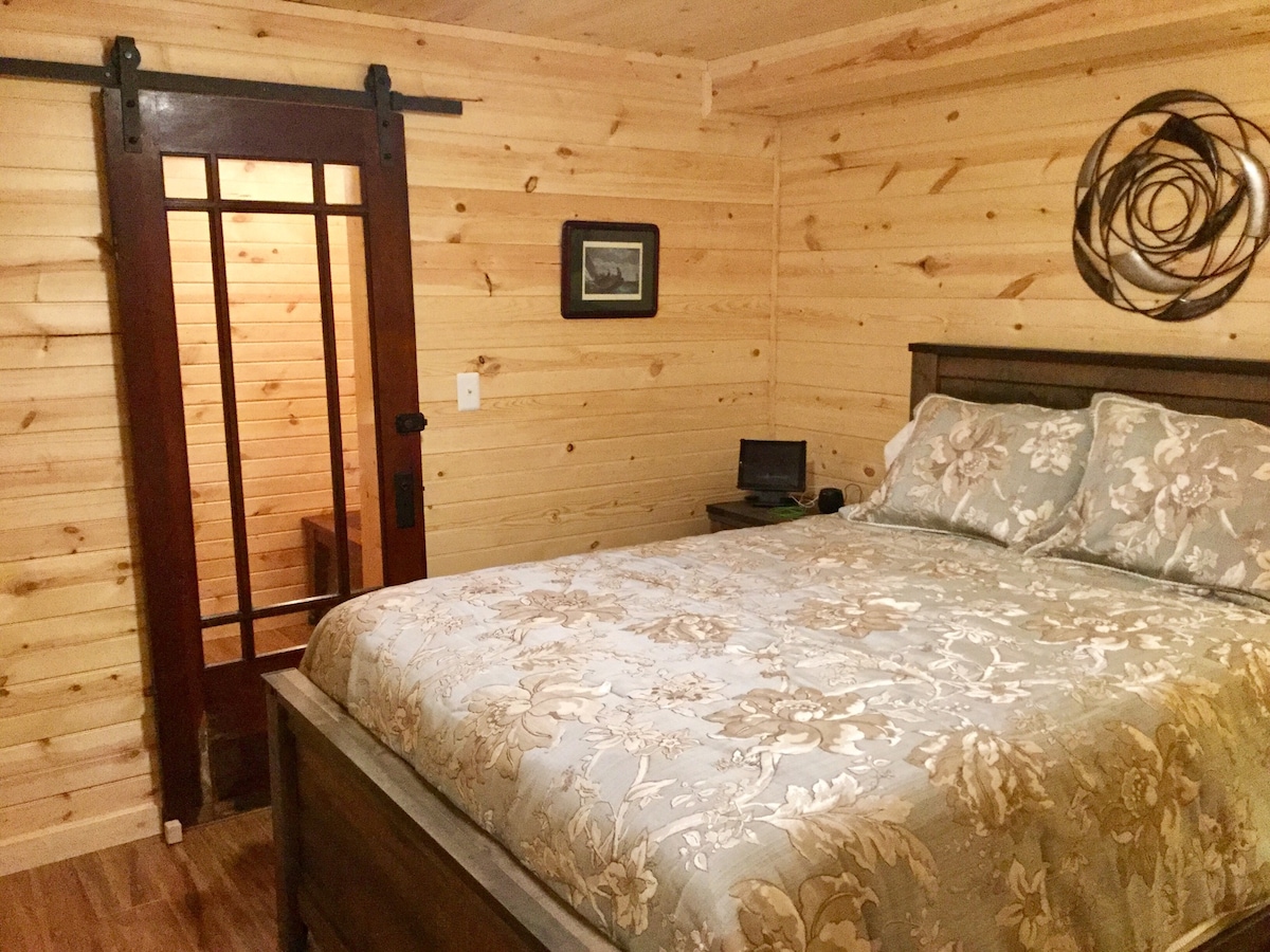 New 4th bedroom with Queen bed and walk in closet on lower walk out level