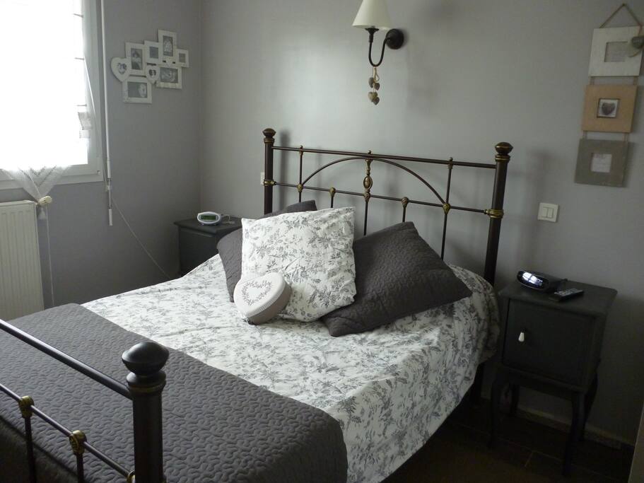 chambre au rez-de-chaussée avec TV et une salle d'eau attenante