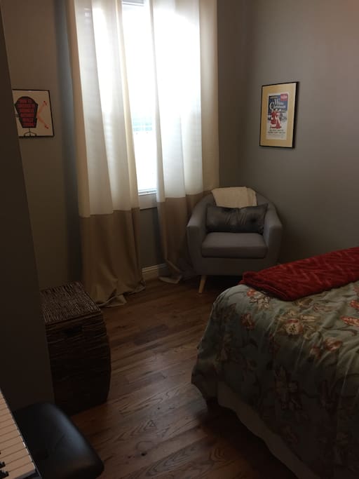 Cozy room with private closet