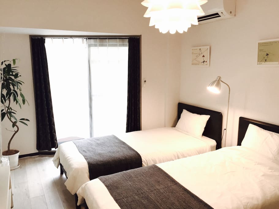 two beds