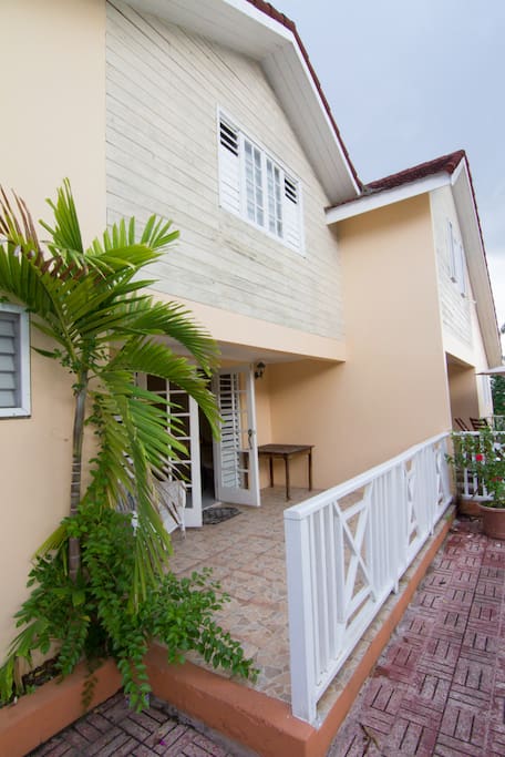 A view of the place from outside.