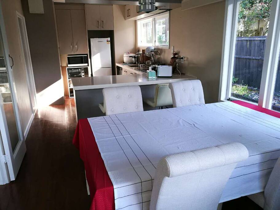 Kitchen and dining room