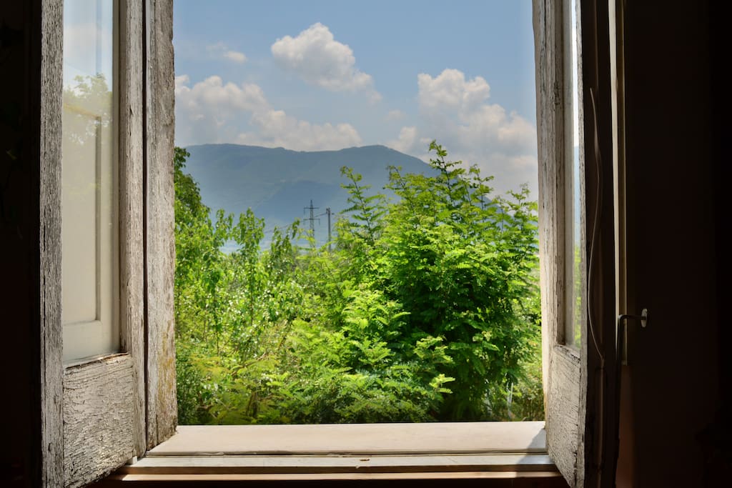 La vista dalla stanza da letto......