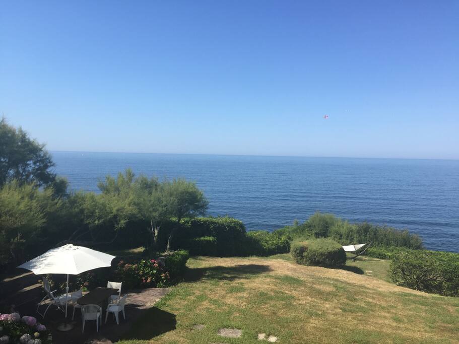 Vue mer depuis l'appartement