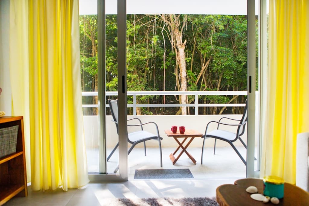 Large balcony with nice view