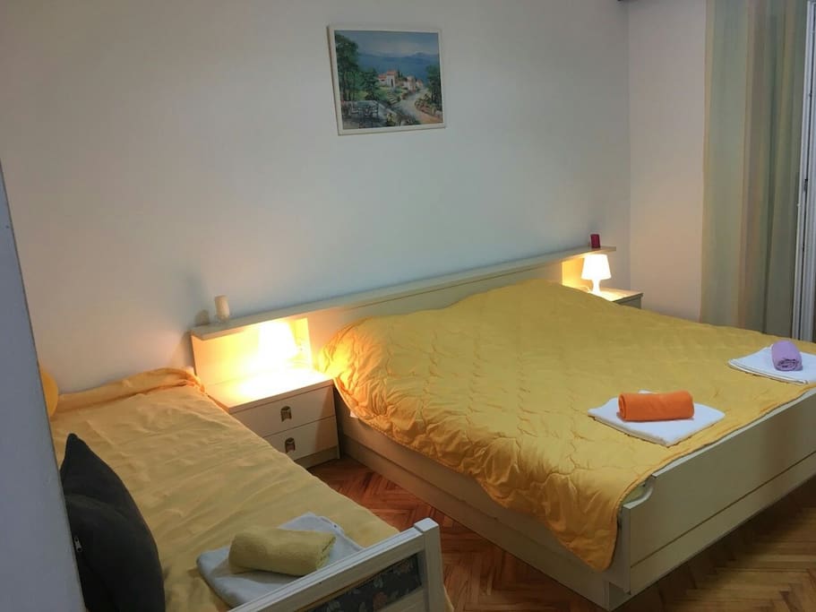 Bedroom no.1 * two beds, first for two king size bed, second for one
