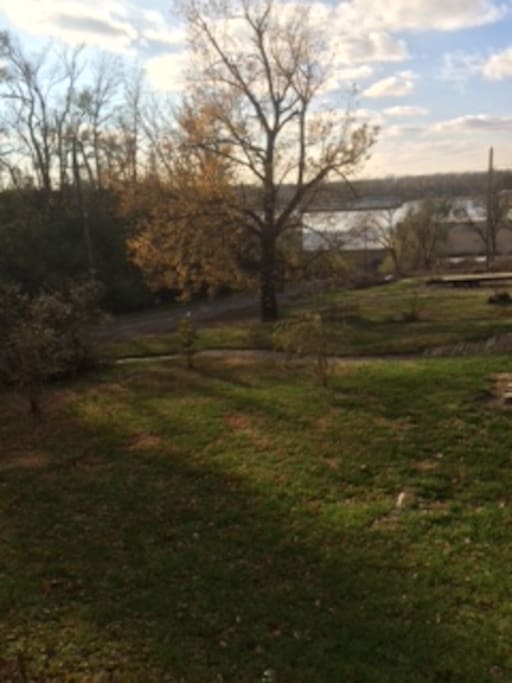 Fall porch view