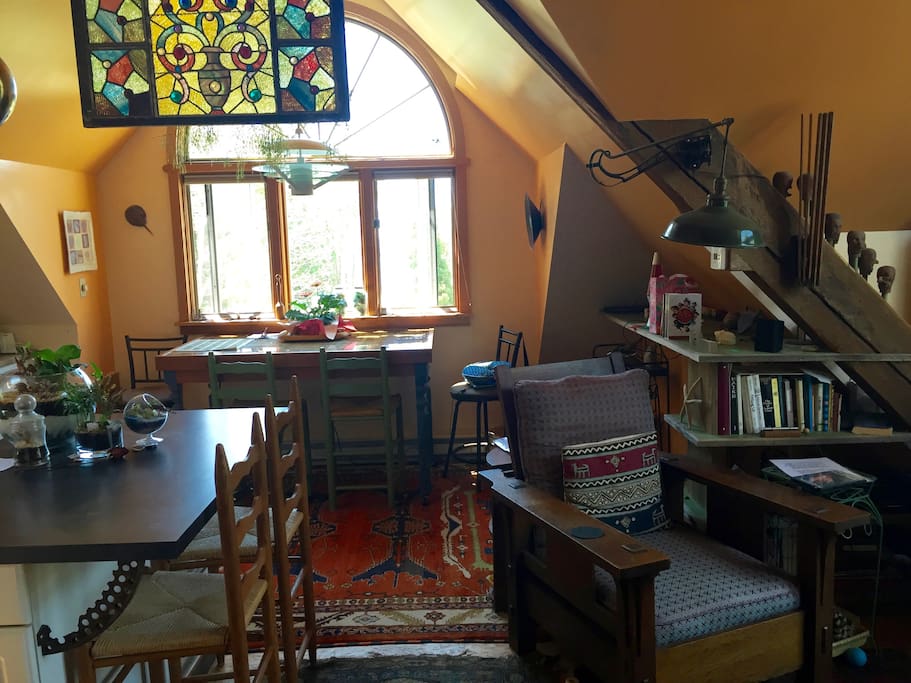 Loft interior facing Buzzards bay