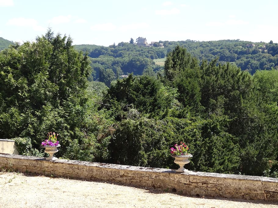 Vue sur le château de Fenelon