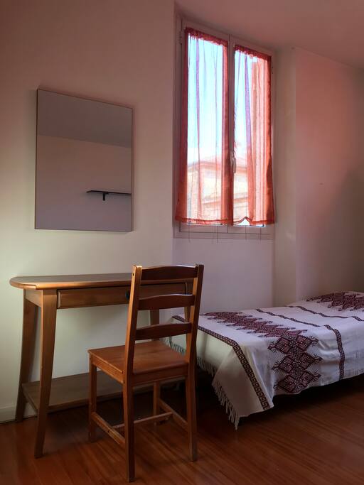 Il letto singolo per un eventuale ospite in più