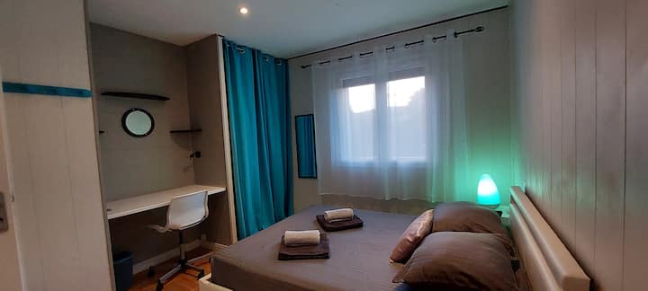 Chumba cha kulala 5, kitanda mara mbili 140 X 200, matandiko bora 