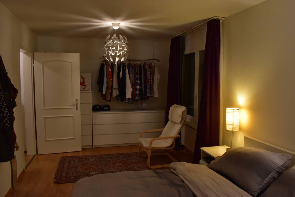 Bedroom with several drawers