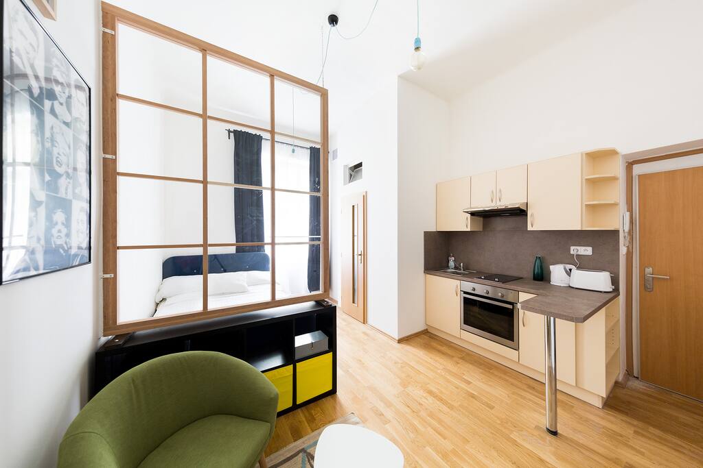 Kitchen is fully equipped for cooking, all ready for your cooking mastery :)