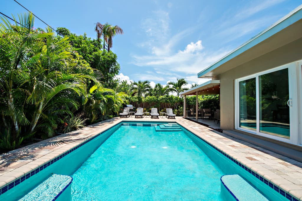 Incredible backyard for enjoying the FL sun.