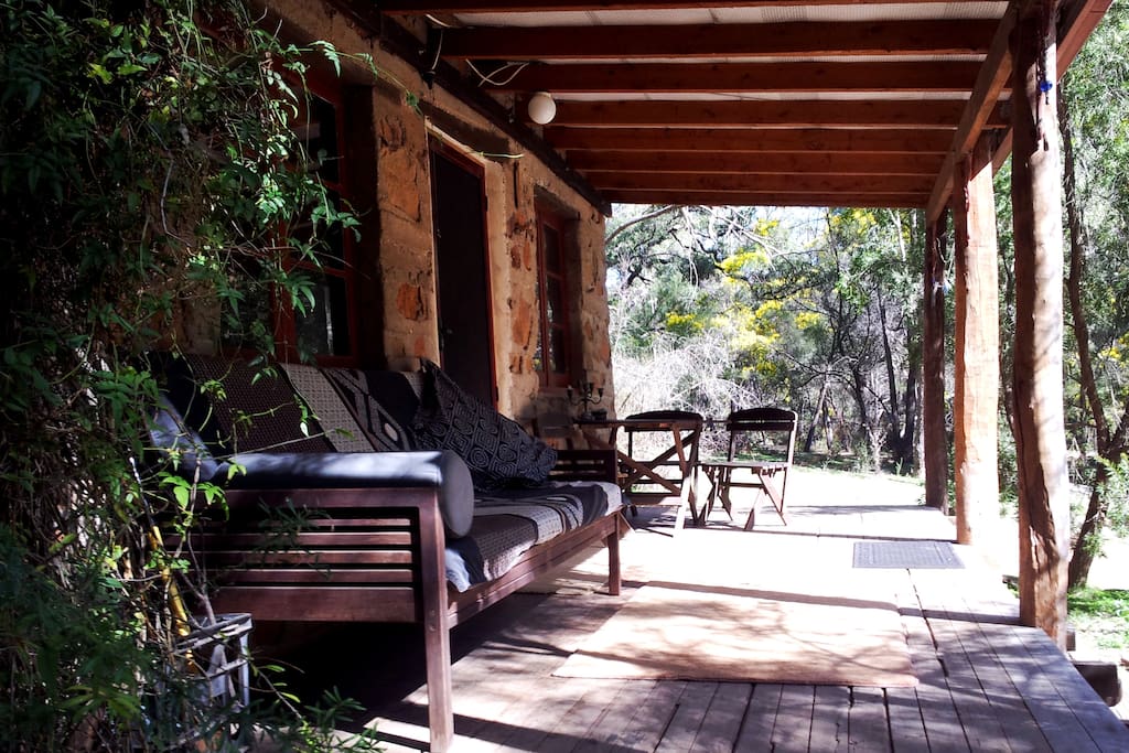 Relax on the sunny veranda
