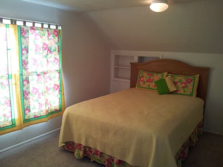 One of the 2 upstairs bedrooms