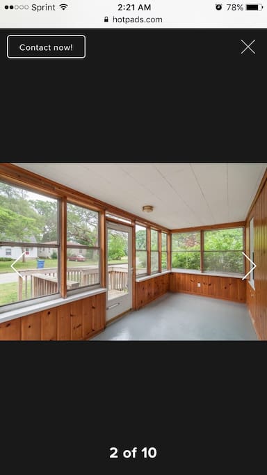 Adorable sunporch that leads into the living room!