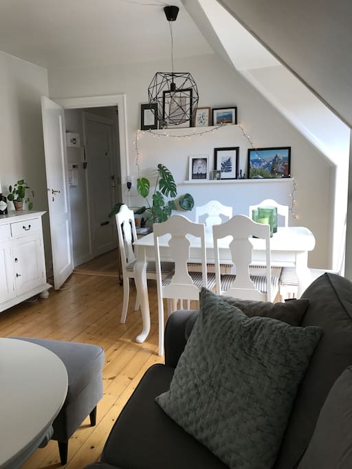 Living room with dining area