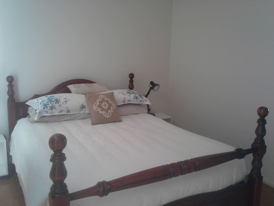Queen size bed, wardrobe space, garden outlook, air conditioning