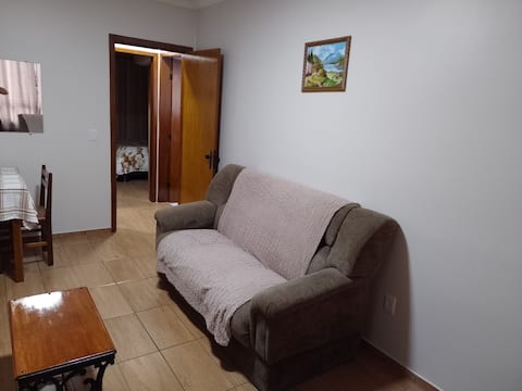 Popular Airbnb listing: Central apartment with garage one block from the hosp.caridade in Santa Maria