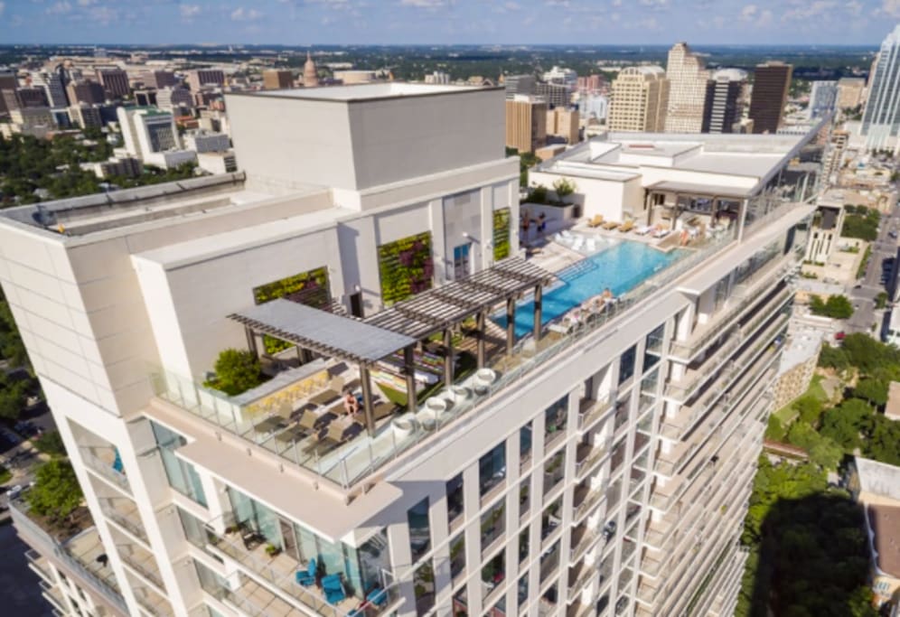Arial view of roof
