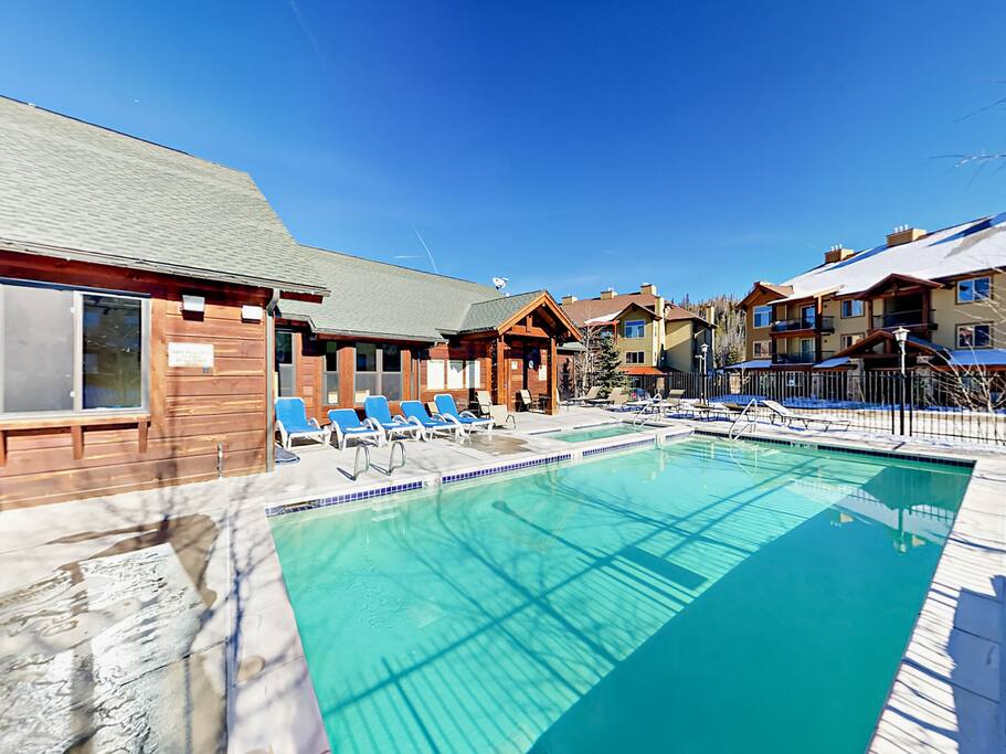 Clubhouse swimming pool, conveniently located steps from your door.