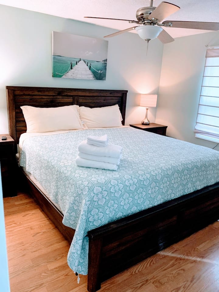 King bedroom on main floor. 