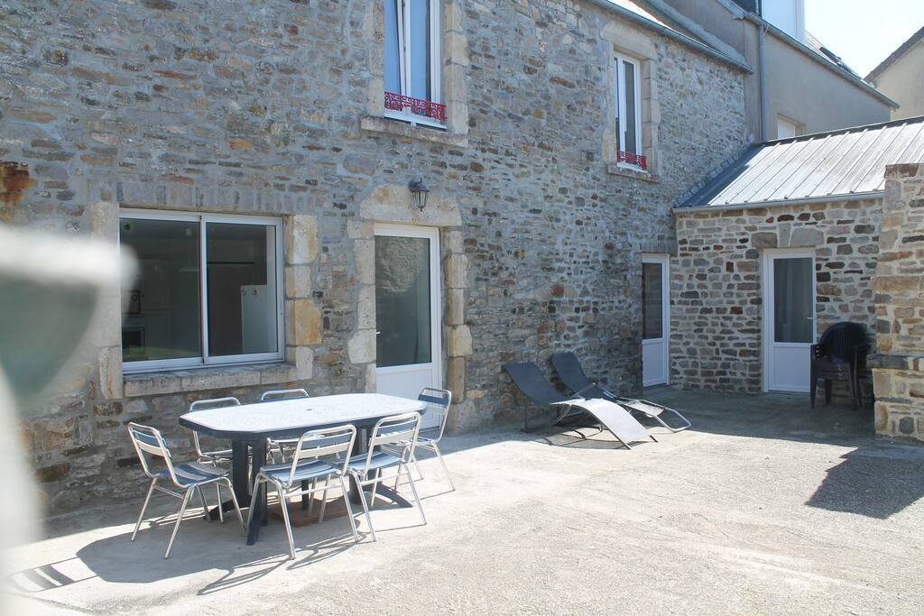 Terrasse arriere de la maison