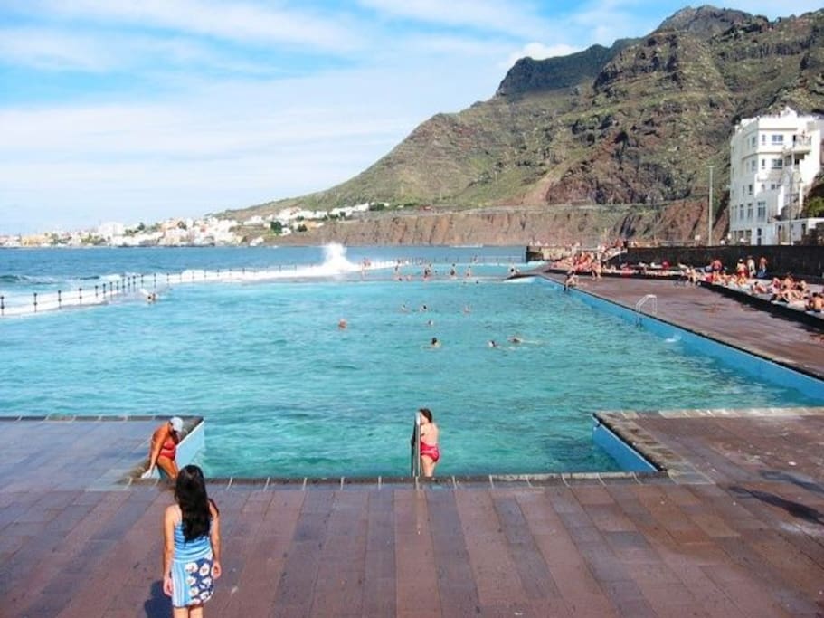 Piscinas de agua de mar con acceso gratuito