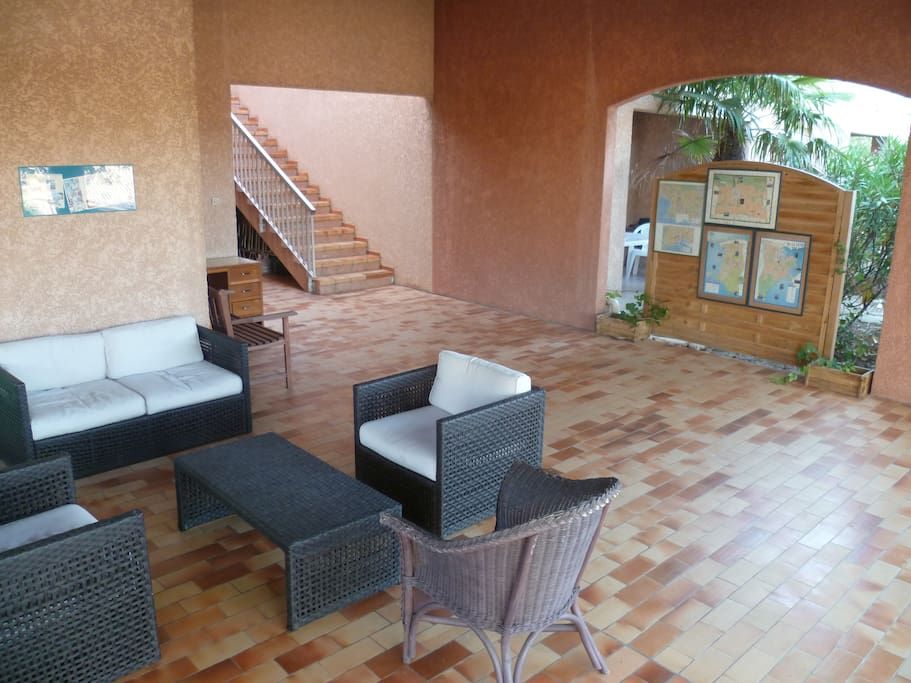 Patio avec accès wifi