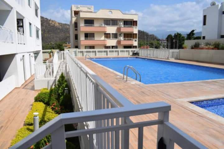Hermoso Apartamento De Tres Habitaciones - Santa Marta